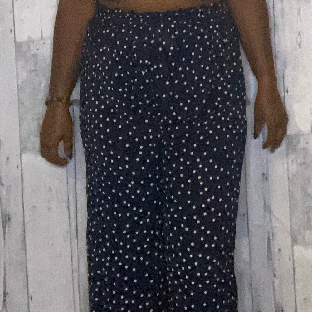Navy Blue & White Polka Dot Pants! Size XL